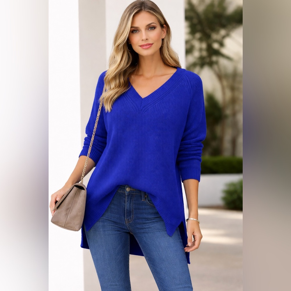 Ultra Flirt Royal Blue Knit Top